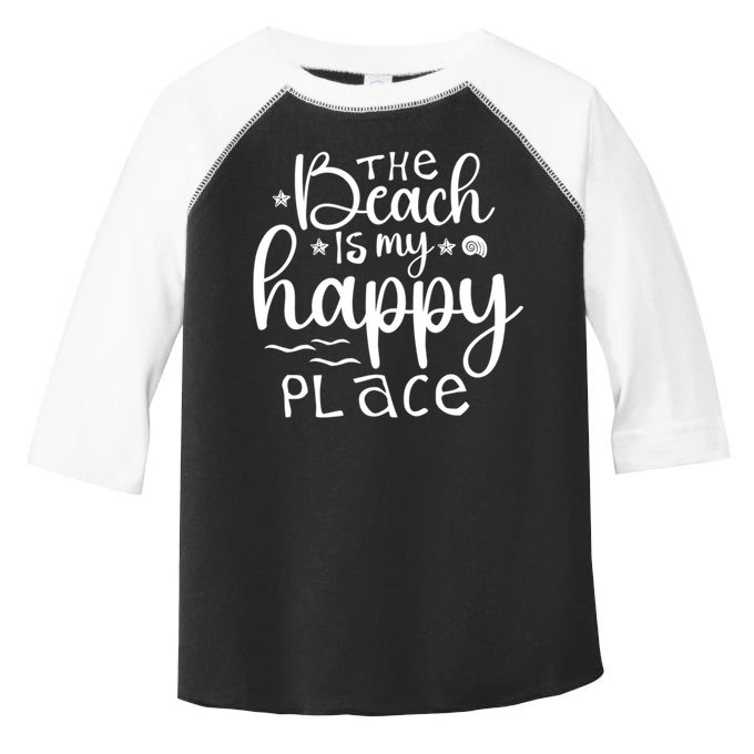 The Beach Is My Happy Place Great Gift Toddler Fine Jersey T-Shirt