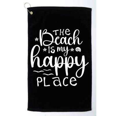 The Beach Is My Happy Place Great Gift Golf Towel