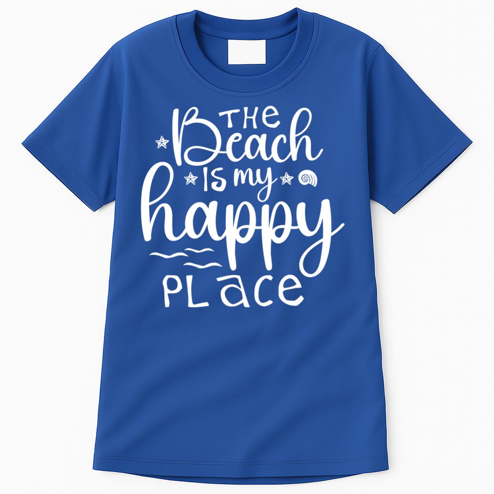 The Beach Is My Happy Place Great Gift Tall T-Shirt