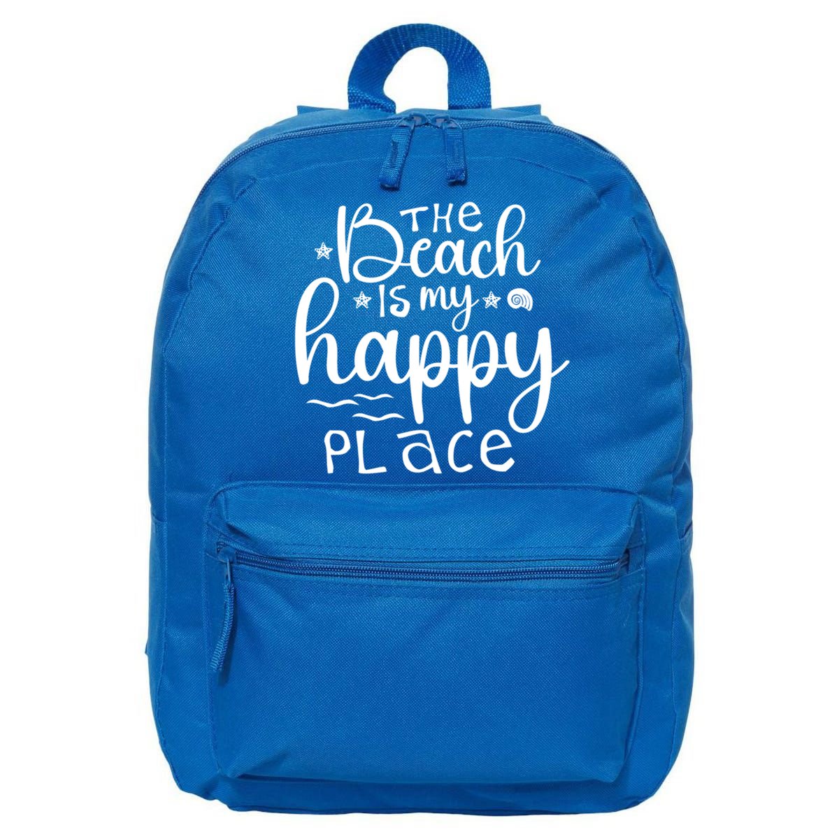 The Beach Is My Happy Place Great Gift 16 in Basic Backpack