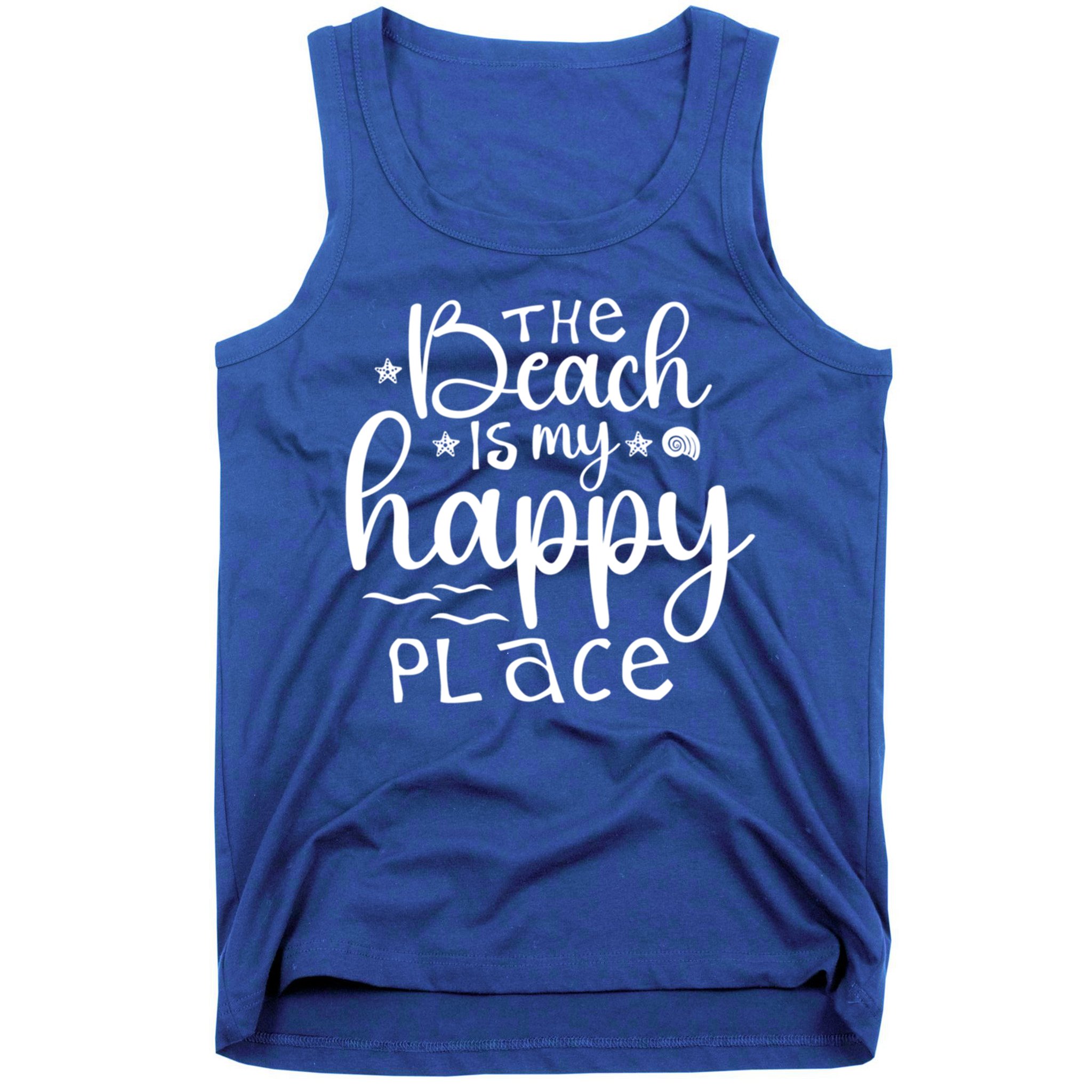The Beach Is My Happy Place Great Gift Tank Top