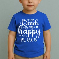 The Beach Is My Happy Place Great Gift Toddler T-Shirt