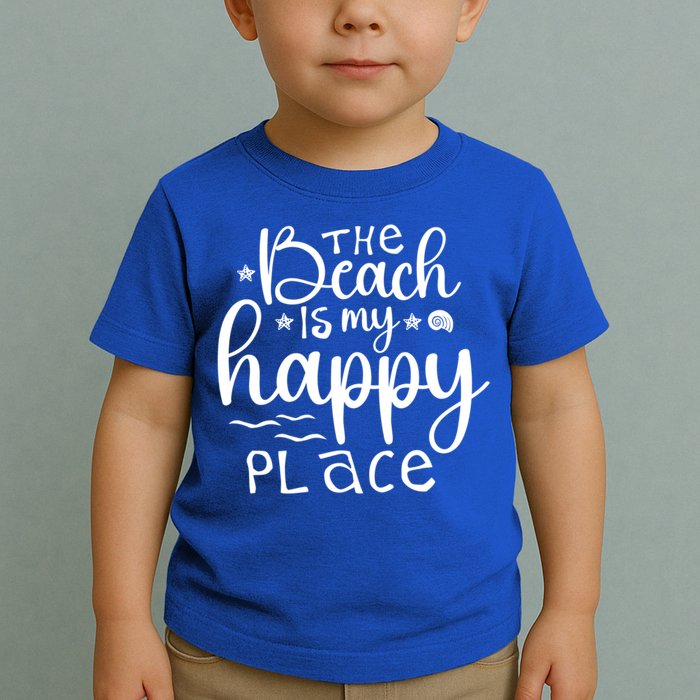 The Beach Is My Happy Place Great Gift Toddler T-Shirt