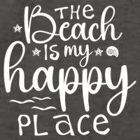 The Beach Is My Happy Place Great Gift Vector Backpack