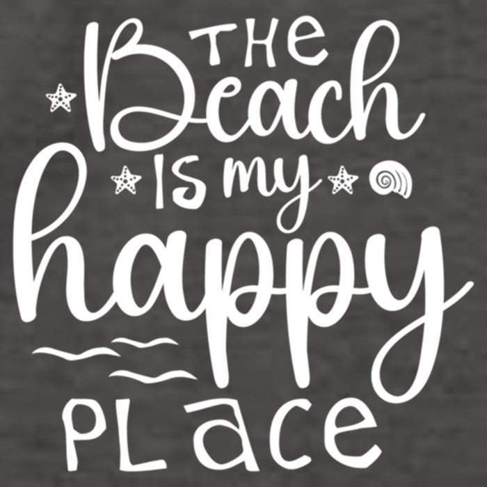 The Beach Is My Happy Place Great Gift Vector Backpack