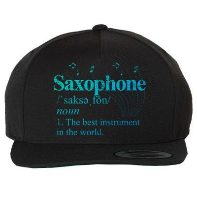 The Best Instrut In The World Saxophone Gift Wool Snapback Cap