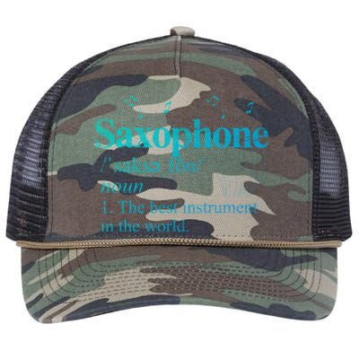 The Best Instrut In The World Saxophone Gift Retro Rope Trucker Hat Cap