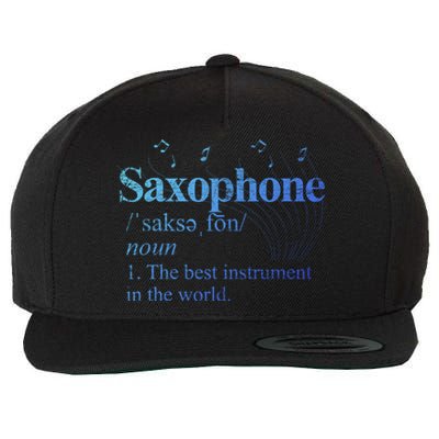 The Best Instrut In The World Saxophone Gift Wool Snapback Cap