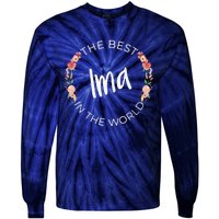 The Best Ima In The World Jewish Mom MotherS Day Tie-Dye Long Sleeve Shirt