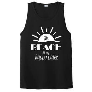 The Beach Is My Happy Place Gift PosiCharge Competitor Tank