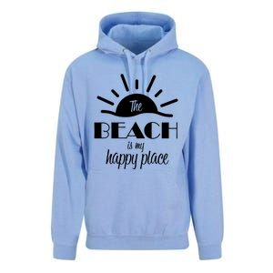 The Beach Is My Happy Place Gift Unisex Surf Hoodie