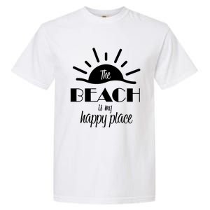 The Beach Is My Happy Place Gift Garment-Dyed Heavyweight T-Shirt