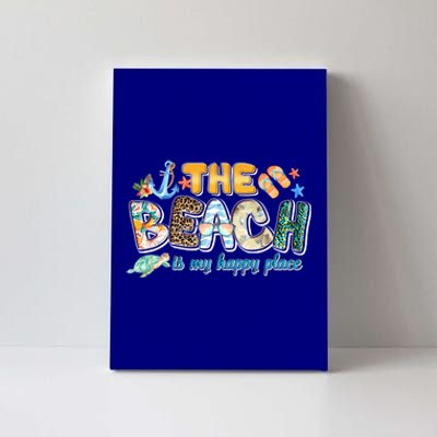 The Beach Is My Happy Place Vacation Summer Gift Canvas