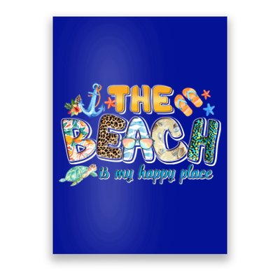 The Beach Is My Happy Place Vacation Summer Gift Poster