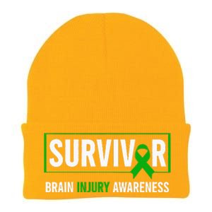 Traumatic Brain Injury Awareness Brain Injury Survivor Knit Cap Winter Beanie