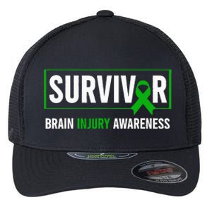 Traumatic Brain Injury Awareness Brain Injury Survivor Flexfit Unipanel Trucker Cap