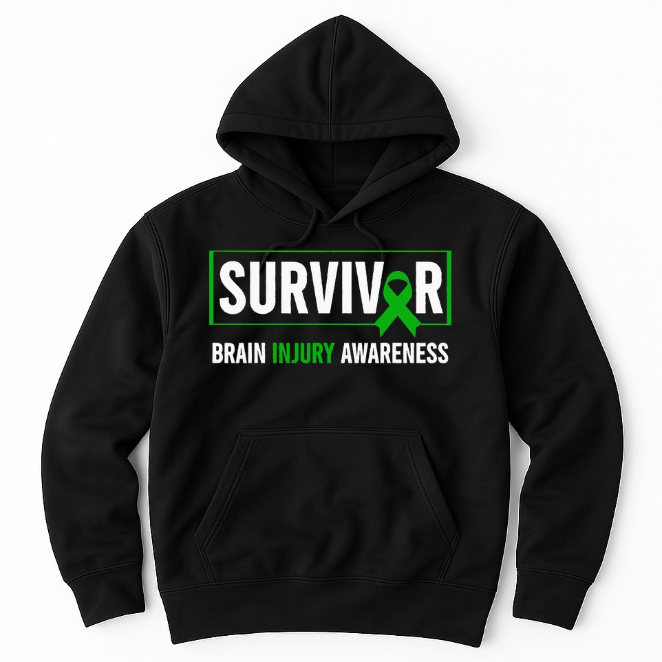 Traumatic Brain Injury Awareness Brain Injury Survivor Hoodie