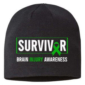 Traumatic Brain Injury Awareness Brain Injury Survivor Sustainable Beanie