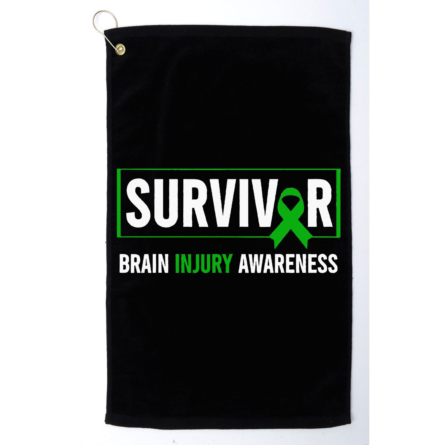Traumatic Brain Injury Awareness Brain Injury Survivor Golf Towel