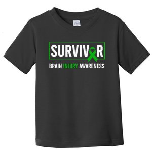 Traumatic Brain Injury Awareness Brain Injury Survivor Toddler T-Shirt