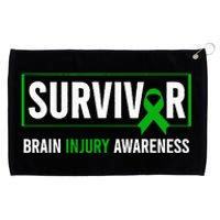 Traumatic Brain Injury Awareness Brain Injury Survivor Grommeted Golf Towel