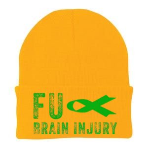 Traumatic Brain Injury Awareness Fu Traumatic Brain Injury Knit Cap Winter Beanie