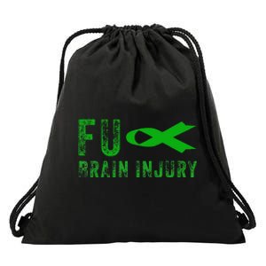 Traumatic Brain Injury Awareness Fu Traumatic Brain Injury Drawstring Bag