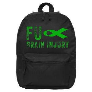 Traumatic Brain Injury Awareness Fu Traumatic Brain Injury 16 in Basic Backpack