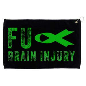 Traumatic Brain Injury Awareness Fu Traumatic Brain Injury Grommeted Golf Towel