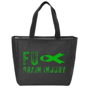 Traumatic Brain Injury Awareness Fu Traumatic Brain Injury Zip Tote Bag