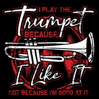 Trumpeter Because I Like It Jazz Musician Trumpet Impact Tech Backpack