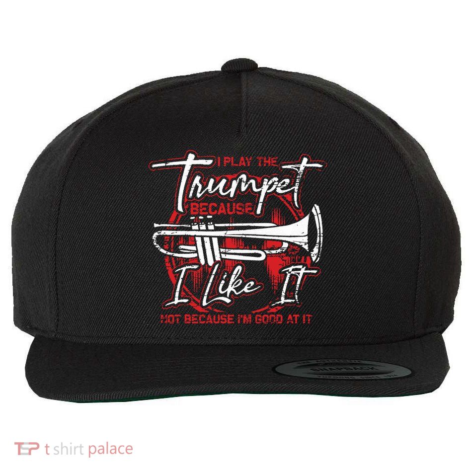 Trumpeter Because I Like It Jazz Musician Trumpet Wool Snapback Cap