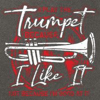 Trumpeter Because I Like It Jazz Musician Trumpet Cotton Canvas Backpack