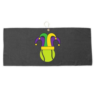 Tennis Ball Jester Mardi Gras Carnival Player Coach Gift Large Microfiber Waffle Golf Towel