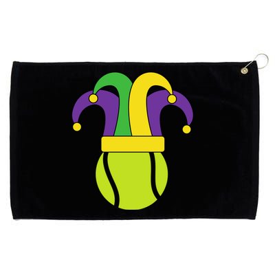 Tennis Ball Jester Mardi Gras Carnival Player Coach Gift Grommeted Golf Towel