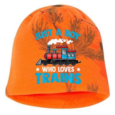 Train Birthday Just a who loves Trains Kati - Camo Knit Beanie