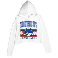 Toronto Blue Jay Baseball Lover Team Support Crop Fleece Hoodie