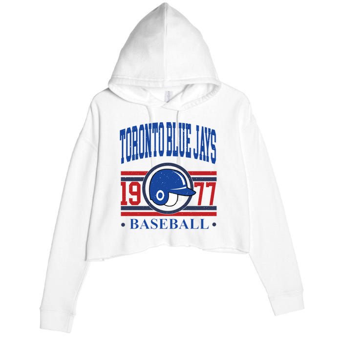 Toronto Blue Jay Baseball Lover Team Support Crop Fleece Hoodie