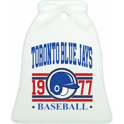 Toronto Blue Jay Baseball Lover Team Support Ceramic Bell Ornament