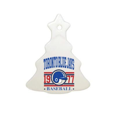 Toronto Blue Jay Baseball Lover Team Support Ceramic Tree Ornament