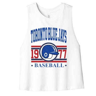 Toronto Blue Jay Baseball Lover Team Support Women's Racerback Cropped Tank