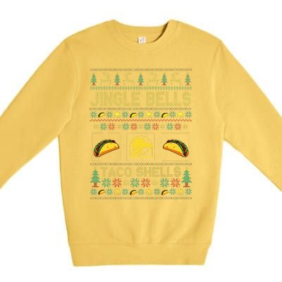 Taco Bell Jingle Bells Taco Shells Ugly Holiday Christmas Sweater Premium Crewneck Sweatshirt