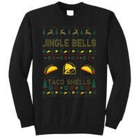 Taco Bell Jingle Bells Taco Shells Ugly Holiday Christmas Sweater Tall Sweatshirt