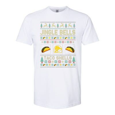 Taco Bell Jingle Bells Taco Shells Ugly Holiday Christmas Sweater Softstyle® CVC T-Shirt