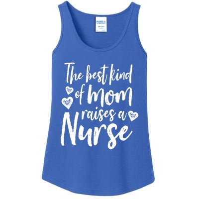 The Best Kind Of Mom Raises A Nurse Script Gift (Dark) Ladies Essential Tank