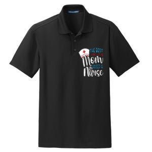 The Best Kind Of Mom Raised A Nurse Dry Zone Grid Polo