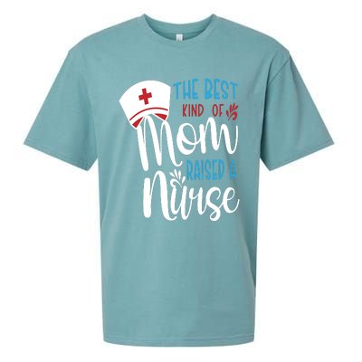 The Best Kind Of Mom Raised A Nurse Sueded Cloud Jersey T-Shirt