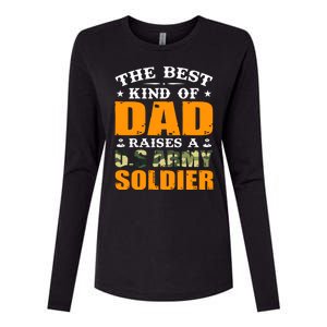 The Best Kind Of Dad Raised A U.S Army Soldier Womens Cotton Relaxed Long Sleeve T-Shirt