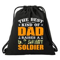 The Best Kind Of Dad Raised A U.S Army Soldier Drawstring Bag