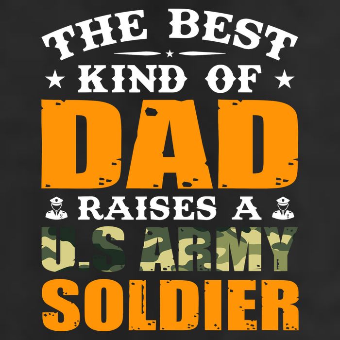 The Best Kind Of Dad Raised A U.S Army Soldier Trucker Hat